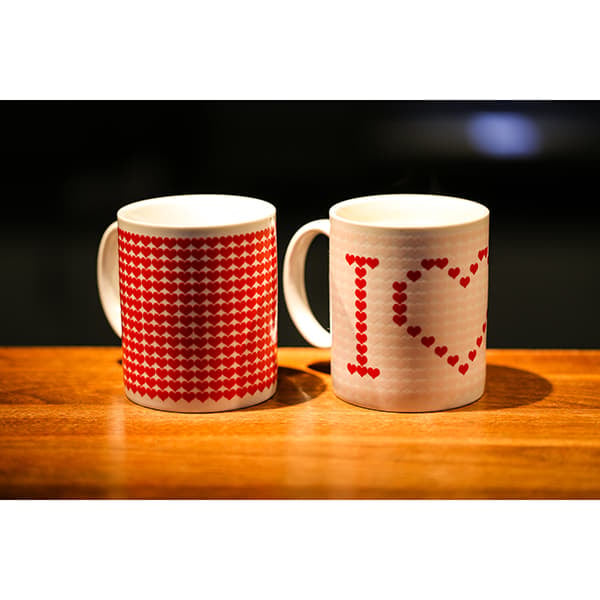 I LOVE YOU-mugg, Fotofärg—pa