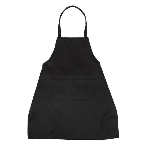 5X Unisex 2 Lommer Sort Køkkenforklæde, One Size i Medium.pa