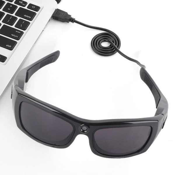 Kamerahodesettbriller Bluetooth 1080p polarisert linsestøtte Ringevideo Musikksolbriller for bilkjøring