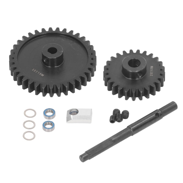 2ST Spur Gears 1,5M härdat stål växel och set Kugghjulsbyte för Traxxas 1/5 RC Car 25T+35T