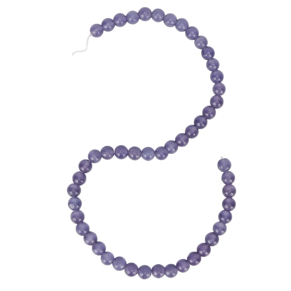 Naturstein Spacer Beads DIY Stone Beads Tilbehør for Halskjede Armbånd Smykker CraftLilla