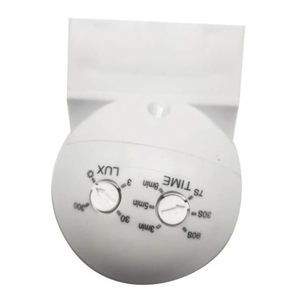 Utomhus Rörelsedetektor IP44, Ytmonterad, Programmerbar, Infraröd Sensor, Räckvidd 15m/180°, LED-kompatibel