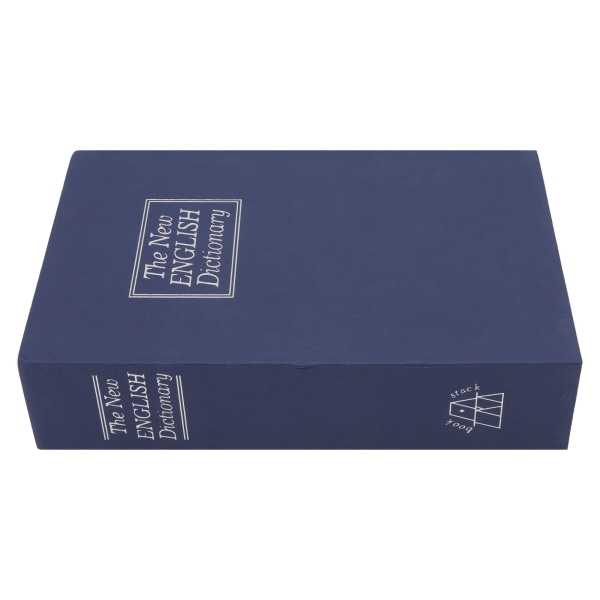Book Safe Simulation Book Safe Box Bærbar pengeoppbevaringsboks med låsnøkkel for bursdagsgave Blå