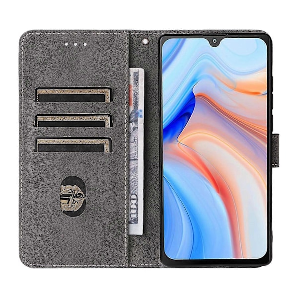 Pung Etui til Cubot P50 med RFID-blokering, PU-læder, stativfunktion - Grøn Multicolor_Paris Multicolor Blue