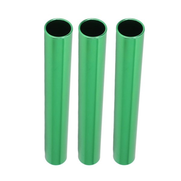 3 kpl kilpailuviestisampula kirkkaan värinen ontto, veistetty alumiiniseoksesta valmistettu viestirata harjoituskilpailuun vihreä