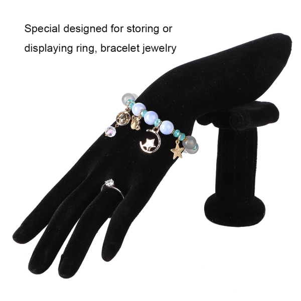Håndform harpiks smykker Display Stand Rack Holder til Ring Armbånd