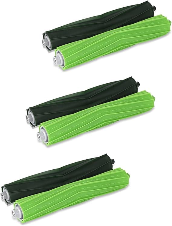3 Sett Doble Multi-Overflate Gummivalsbørster ErstatningsdelerV