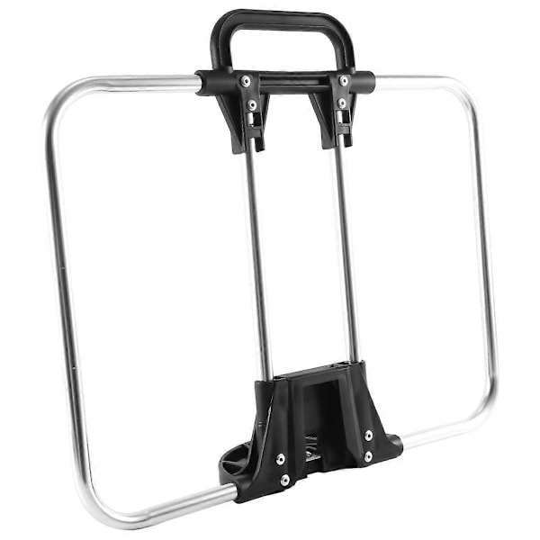 Vikbar Cykelväska Korg Ramställ för Korgväska Vikbara Cykeltillbehör 40x30cm Silver.pa