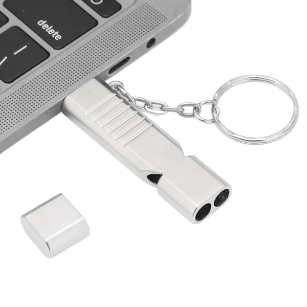 USB 3.0 U Disk Självskydd Stöttålig Liten Kompakt Strömlinjeformad Design 2 i 1 Visselpipa USB-minne 4GB