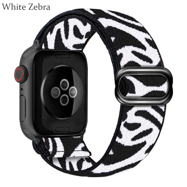 Nylon Apple Watch -rannekkeeseen White Zebra White Zebra
