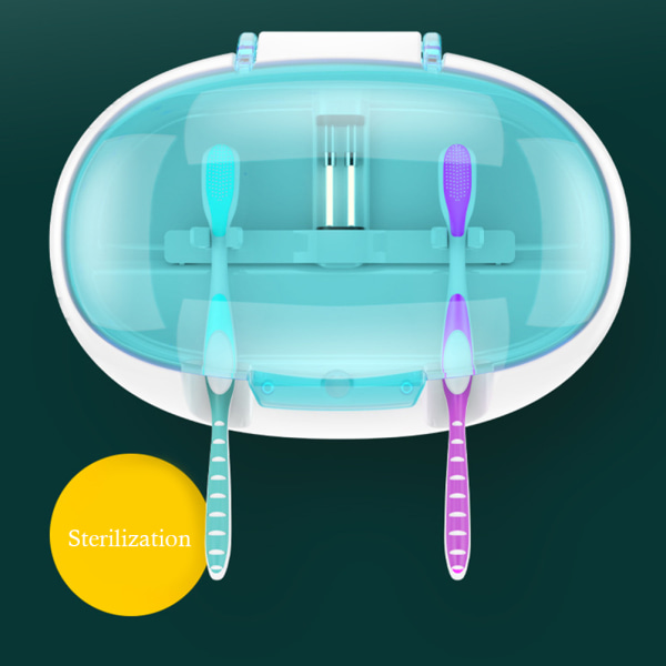 UV-tandbørsterenser Vægmonteret tandbørsteholder Elektrisk tandbørsterenser opbevaringstaske