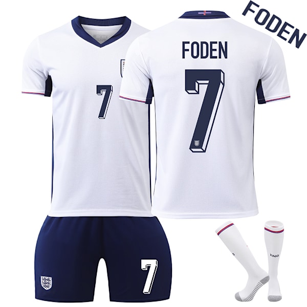 UEFA Euro 2024 England Hjemmefodboldtrøje Nr 7 FODEN 20