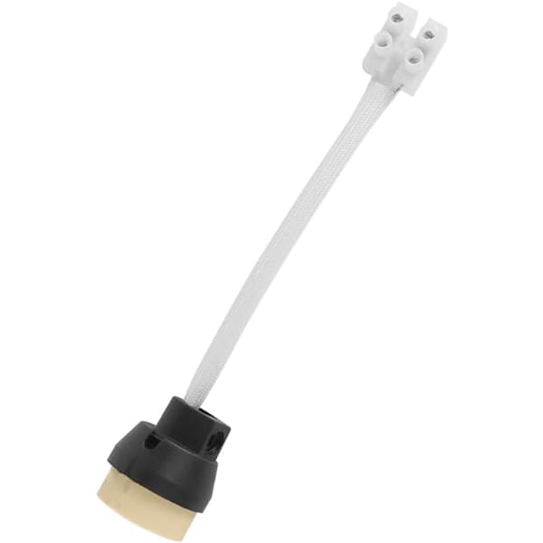 GU10 keramisk lamphållare, komplett med 500 kopplingsplint, 15 cm VDE CE-certifiering * 10 st