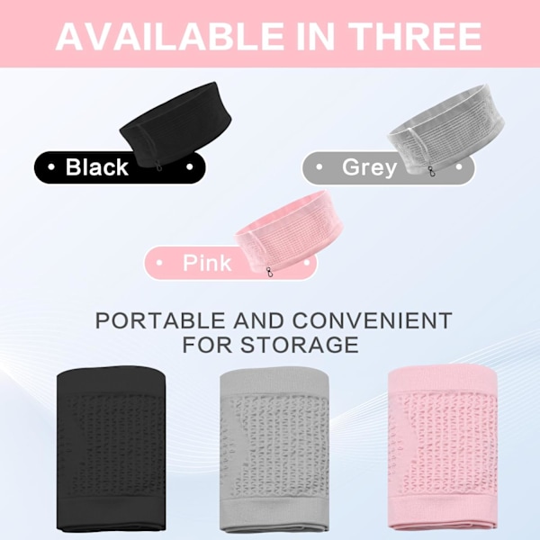 Andas midjeväskband med dold ficka för damer, magväska för löpning, mobilhållare, nycklar, plånbok, rosa S Pink S
