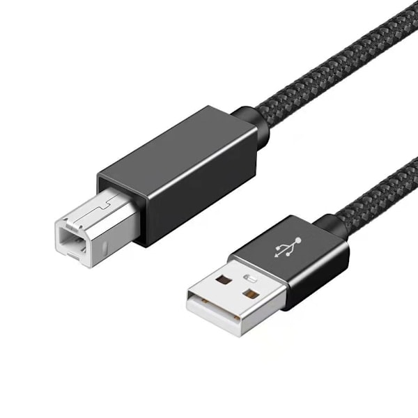 Paris_Printerkabel USB A til USB B 2.0 GRÅ 3M Grå Grey 3m