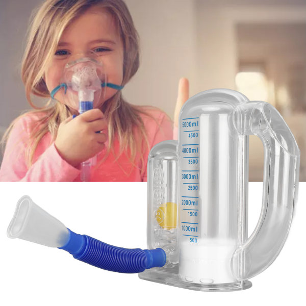 Hengitysharjoituslaite syvähengitysharjoittaja keuhkokapasiteetin hengityshoito 5000 ml