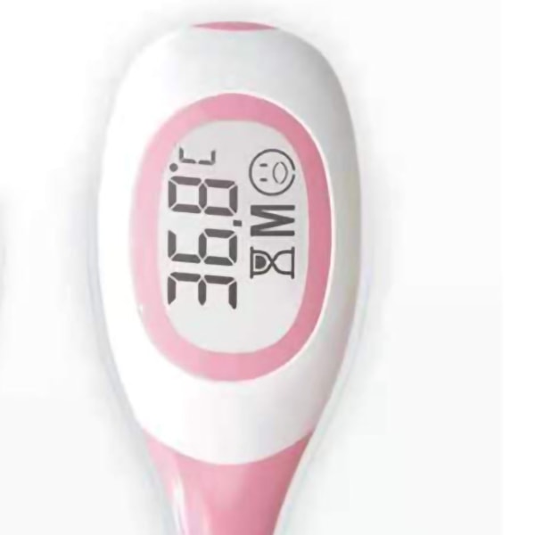 Digitaalinen lämpömittari nopeasti luettava joustava kärki Erittäin tarkka suullinen peräsuolen kainalolämpömittari vaaleanpunainen