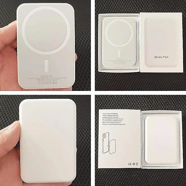 30000mAh Bärbar Trådlös Laddare Macsafe Extra Reserv Extern Magnetisk Batteripaket Powerbank för iPhone 14 13 12 Pro Max-Bra