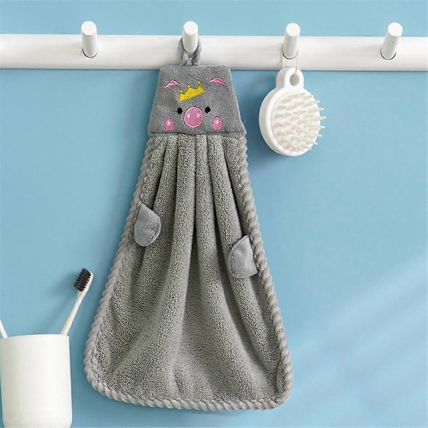 Håndkle for kjøkken og bad, korallfløyel mikrofiber, hurtigtørkende, absorberende rengjøringskluter, hjem Ba.pa