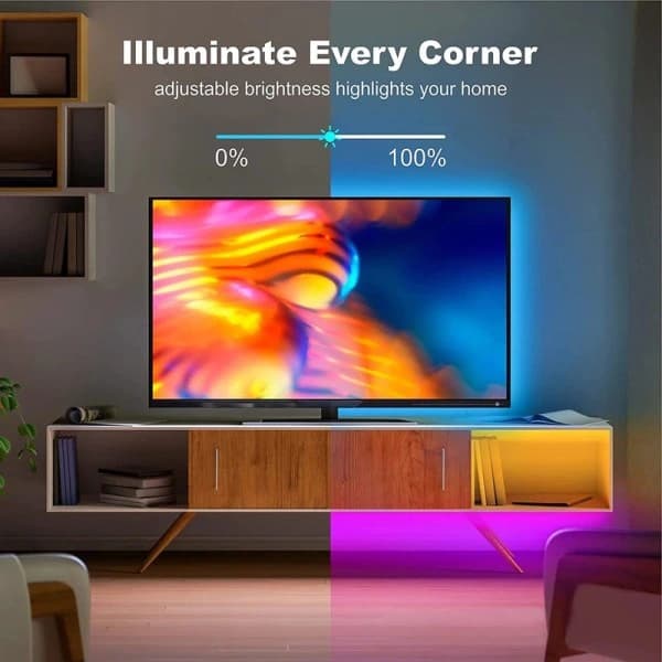 20m LED-lys Bluetooth RGB-lys LED-striplys