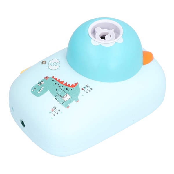 Bubble Machine Camera Shape Bubble Blaster Toy med Bubble Maker-løsning for barn (blågrønn)