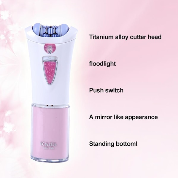 Smooth Glide Epilator Hårfjerning Ansigts Krop og Ansigts Epilator