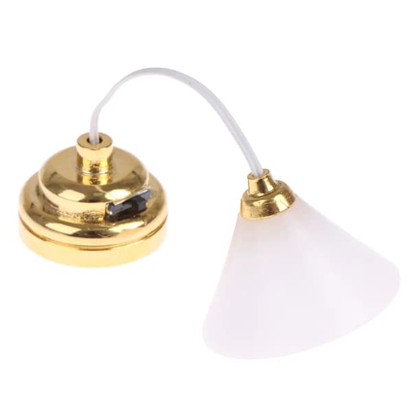 Dollhouse Miniature Chandelier Ceiling Lamp LED Light Wall Light