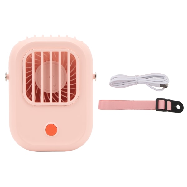 Hanging Neck Fan USB Genopladelig Bladeless Håndholdt Bærbar Neck Fan til Indoor Outdoor Pink