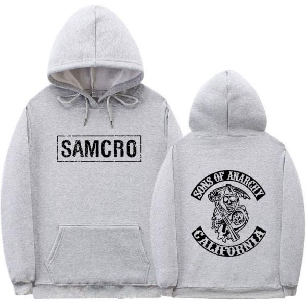 Sons Of Anarchy Samcro Huppari Kaksisuuntainen painatus Huppari Paita Top Navy Blue 3XL Navy Blue 3XL