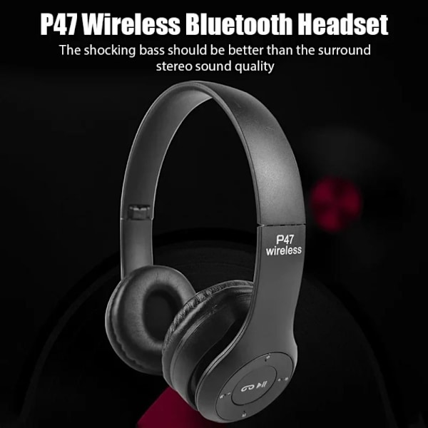 Bluetooth-kuulokkeet taittuva headset VALKOINEN white