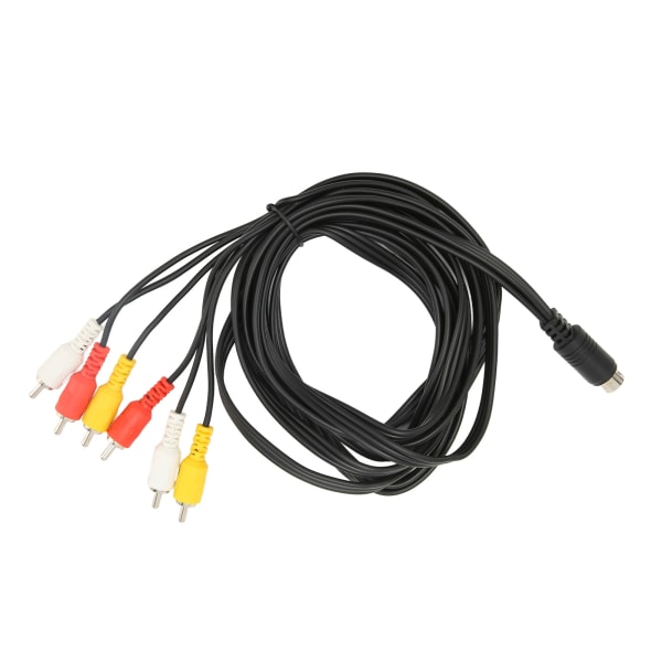 Mini DIN til 6 RCA kabel 9 pins klart signal stabil lyd video kompositt ledning for digital videokamera TV AV mottaker