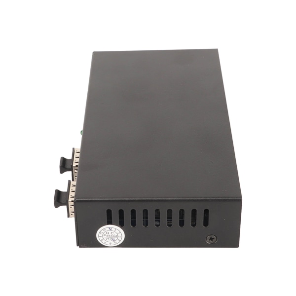SFP Fiber Switch 6 Porte 10 100 1000M Selvadaptiv LED-indikator Ethernet Optisk Switch til Office Network 100?240V EU-stik