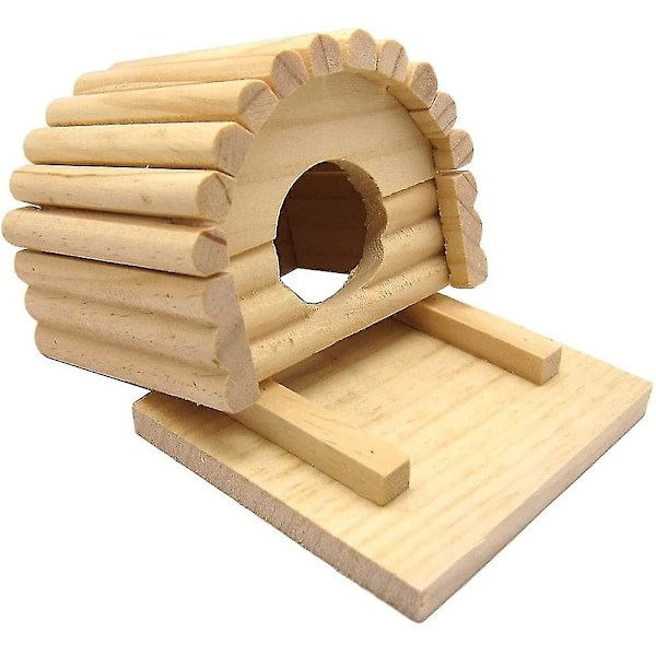 GOJOY Arched Trähus för Hamster, Chinchilla, Råtta, Gerbil och Dvärghamster