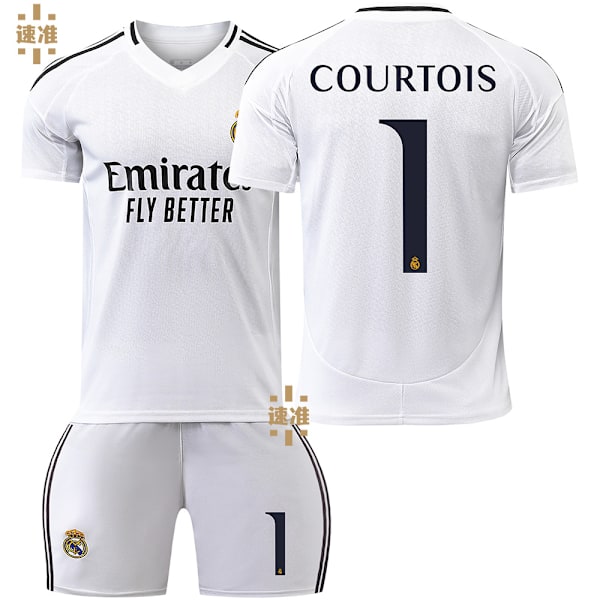 2425 Real Madrid Hemma Tröja Set #1 Thibaut Courtois Tröja XXXL 1 Courtois