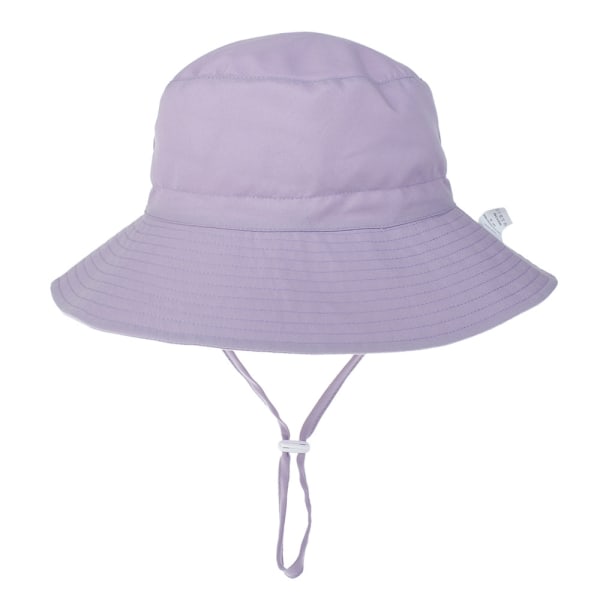 Strandhatt for barn, modus, solbeskyttelse, lila, størrelse S
