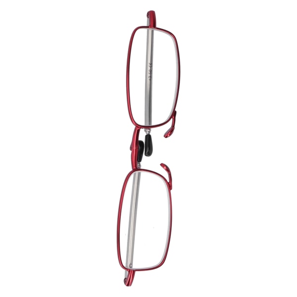 Eldre sammenleggbare lesebriller i rustfritt stål Blått lysblokkerende presbyopiske briller (+150 kvadratrøde)