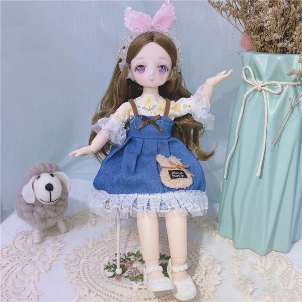 1/6 Bjd Anime Style Dolls Ball Doll komplett sett 1 1