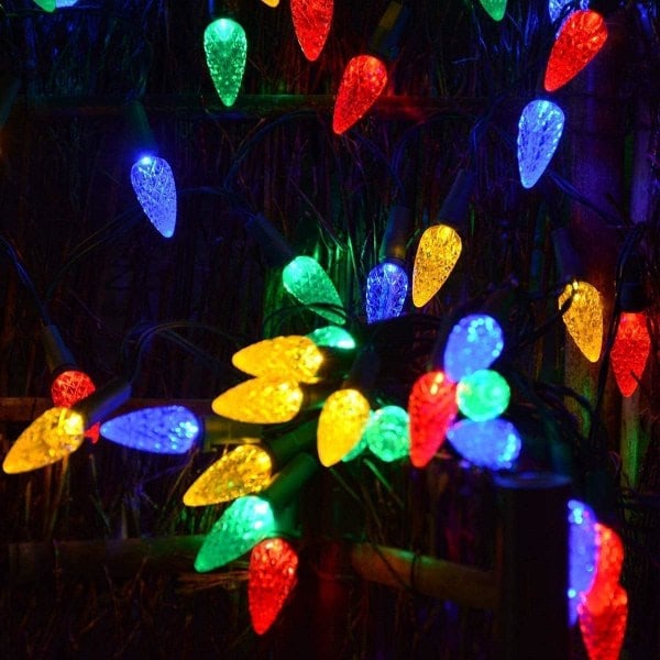 Jouluvalot, ulkokäyttöön tarkoitetut joulukoristeet 16,4 jalkaa 50 LED-valoa S（PA）