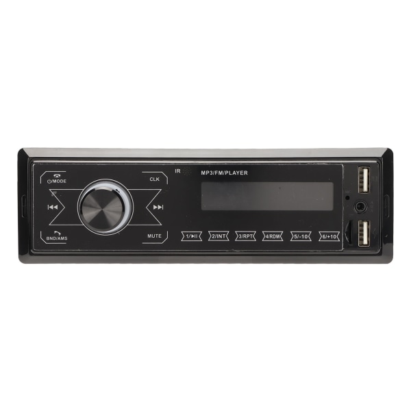 Bilstereo MP3-afspiller Dual USB 2.0 Alle berøringstaster Fjernbetjening Tidsvisning Bilradiomodtager til telefon FM Musik AUX