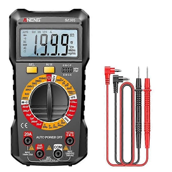 SZ305 1999 Tæller Multimeter Kondensator Testere Smart Voltmeter AC/ Strøm Modstand Ohm Test Too.pa