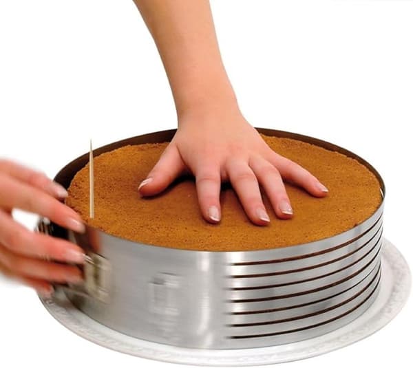 3-delt brødkniv, lagdelt kakebakesett, tilbehør, kutter, konditori rustfritt stål, stor Movable_yu