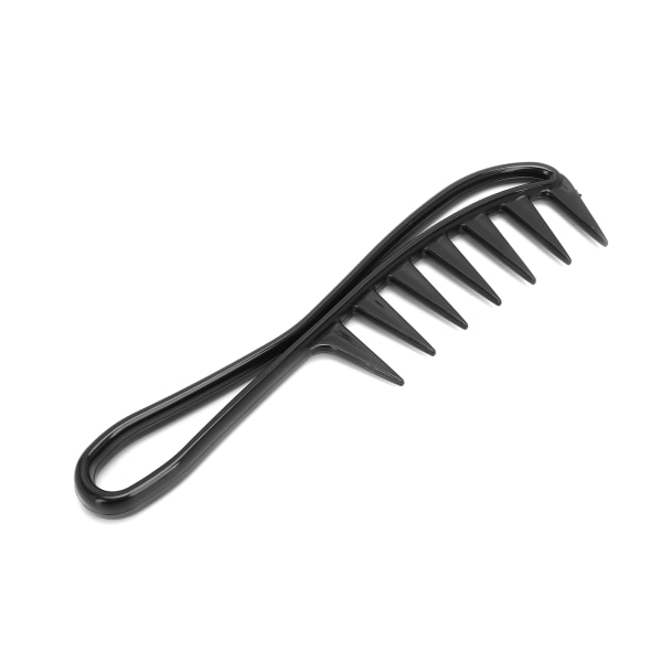 Professionel bredtand hårfritningsmiddel Antistatisk hårudfiltringskam Salon stylingkam (sort)