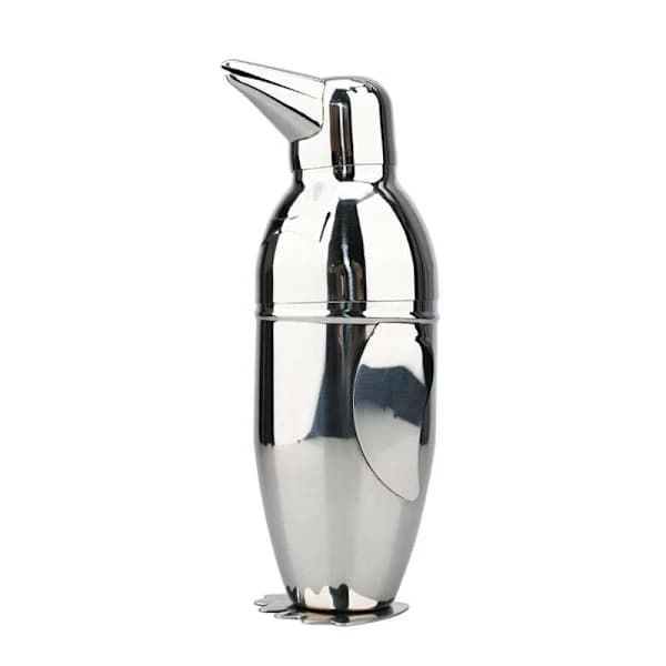1 stk Pingvin Cocktailshaker, Rustfritt Stål, Speilfinish, Rommer 500 ml