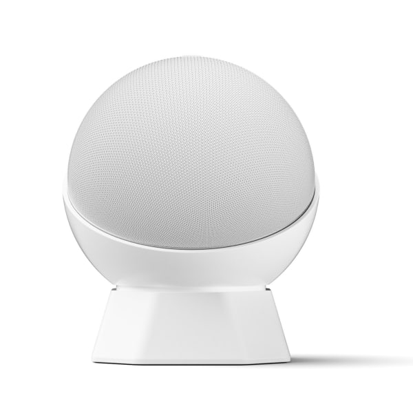 Smart høyttalerstativ Ripesikkert Forhindrer glidning Silikon bordplate høyttalersokkelfeste for Dot 4 Dot 5 White