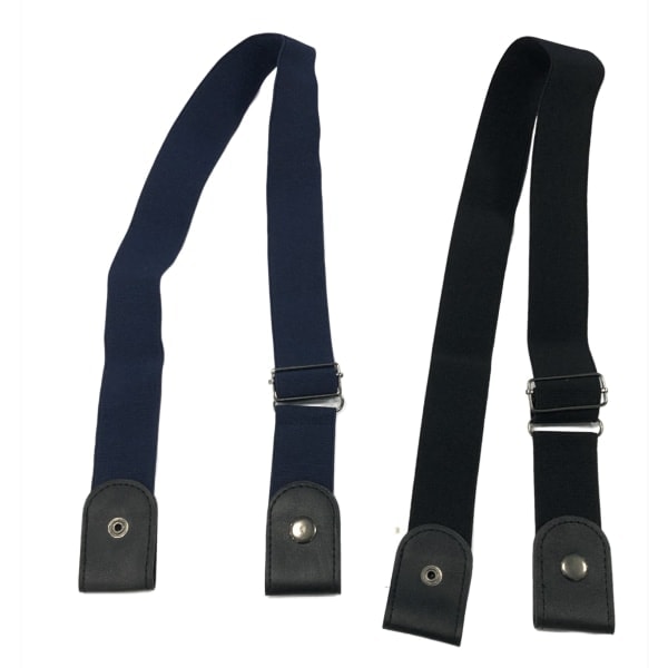 Elastiskt bälte utan spänne, 2-pack
