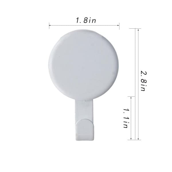 2 stk. Magnetisk kranshenger Magnetkroker HVIT Hvit