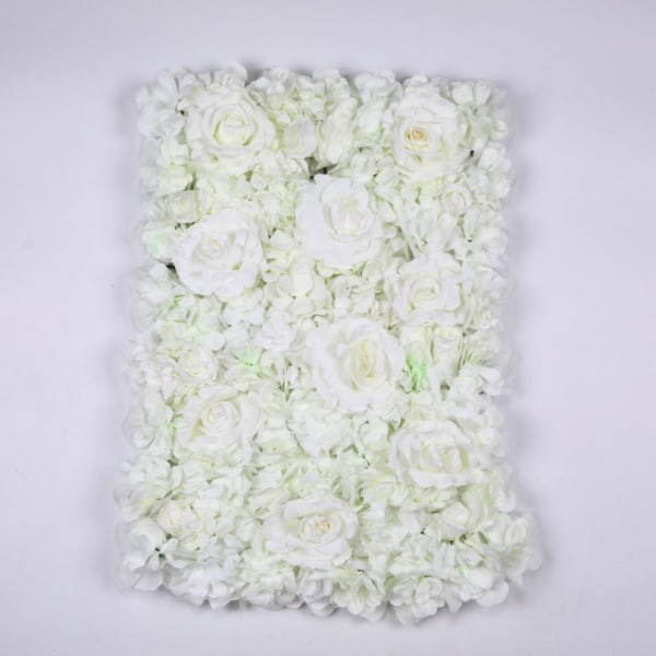 Konstgjord blomstervägg, Konstgjord blomstervägg Silk Rose, Används för bröllop, Rayon Flower Wall, Används för fest, Scenbakgrundsdekoration, 23