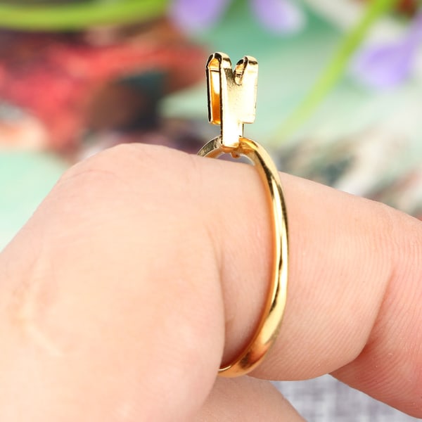 Ring Stone Holder Nøgen Gemstone Diamond Claw Display Prong smykkefremstillingsværktøj
