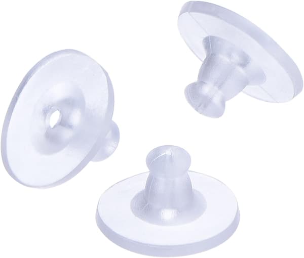 100-pakning transparente gummiørepropper