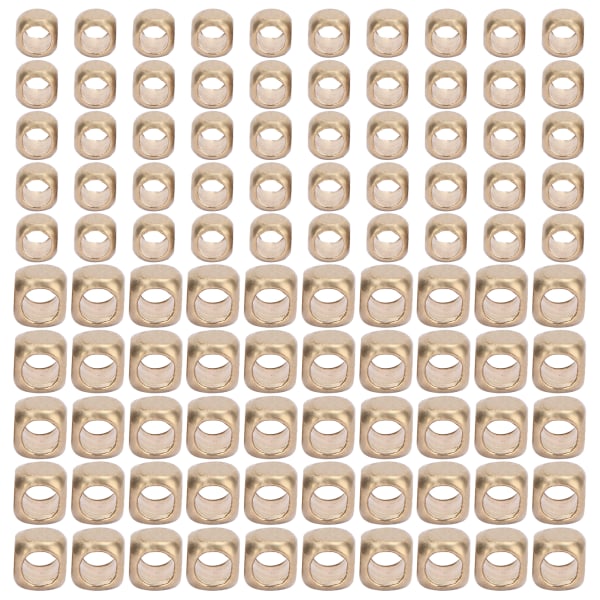100 stk 2 mm/2,5 mm firkantede perler Smykkefremstilling DIY armbåndsfremstilling perler tilbehør